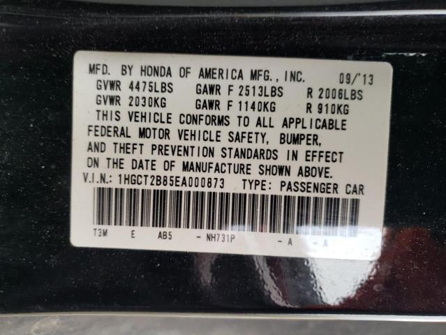 1HGCT2B85EA000873 Honda ACCORD EXL
