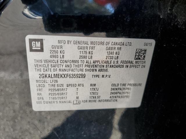 2GKALMEKXF6359289 GMC Terrain Sle
