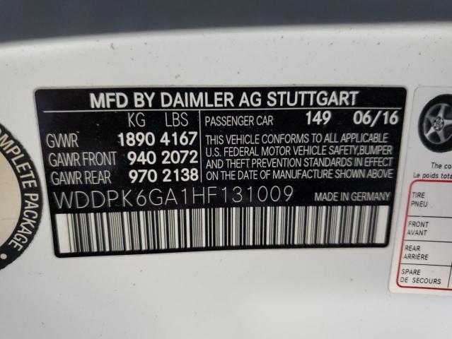 WDDPK6GA1HF131009 Mercedes-Benz SLC 43 AMG