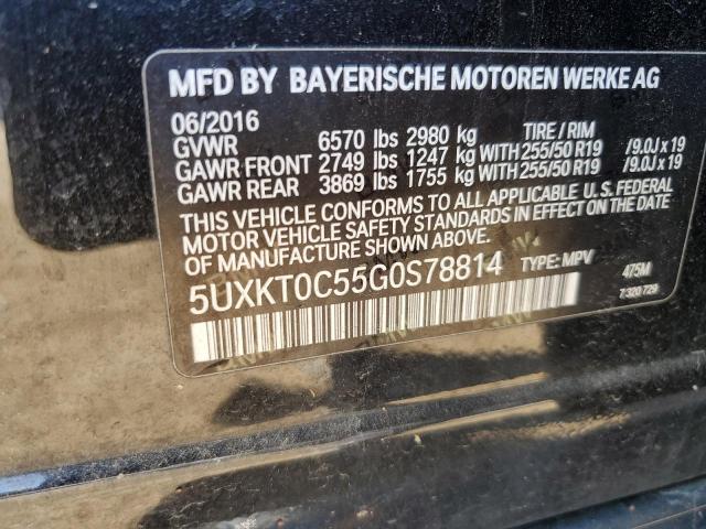 5UXKT0C55G0S78814 BMW X5 Xdr40e