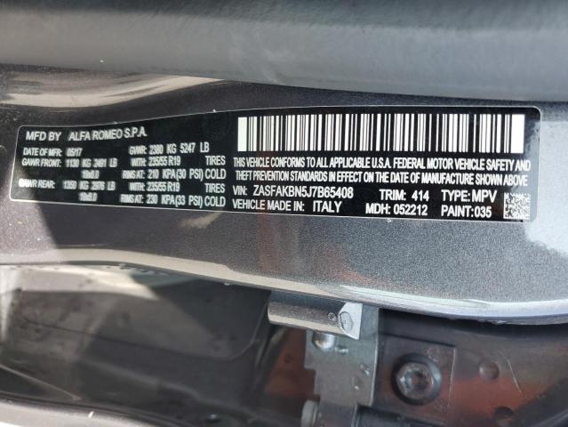 ZASFAKBN5J7B65408 Alfa Romeo STELVIO TI