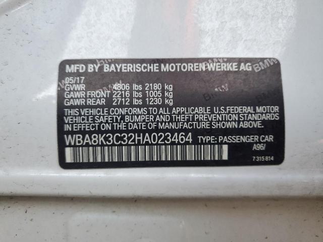 WBA8K3C32HA023464 BMW 330 XI