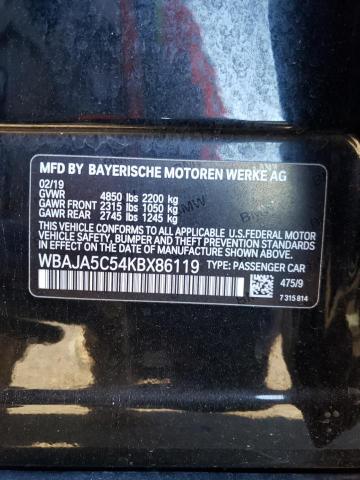 WBAJA5C54KBX86119 BMW 530 I