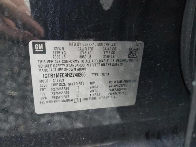 1GTR1MEC9HZ240265 GMC Sierra C1500 Sle