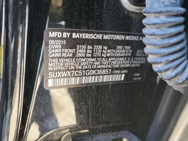 5UXWX7C51G0K36851 BMW X3 Xdrive35i