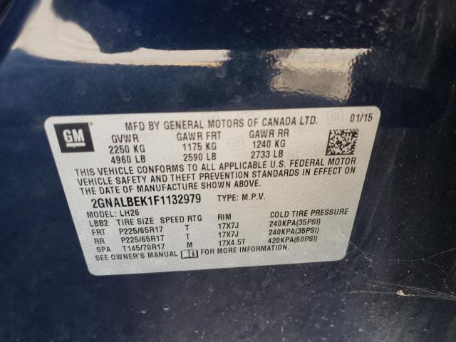 2GNALBEK1F1132979 Chevrolet EQUINOX LT