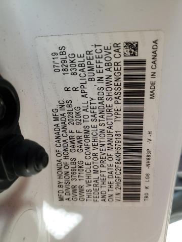 2HGFC2F84KH579181 Honda Civic Sport