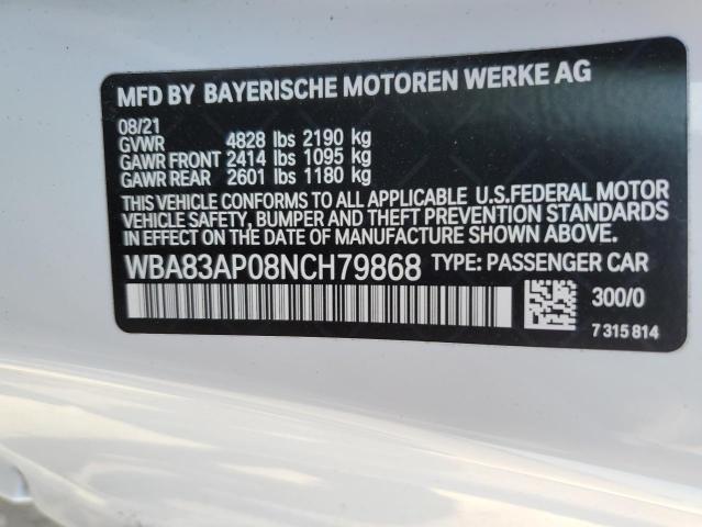 WBA83AP08NCH79868 BMW M440I