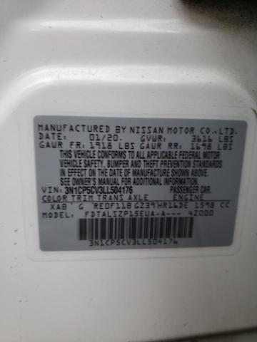 3N1CP5CV3LL504176 Nissan KICKS SV