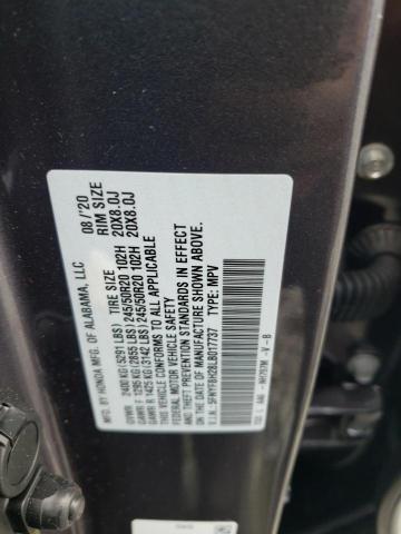 5FNYF8H28LB017737 Honda Passport Sport