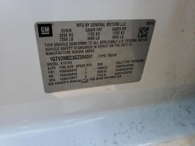 1GTV2MEC3GZ304391 GMC Sierra K1500 Sle