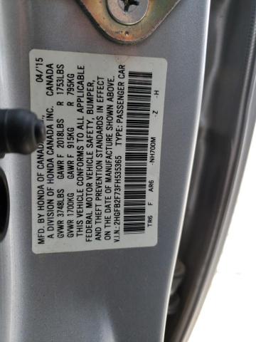 2HGFB2F73FH535365 Honda CIVIC SE