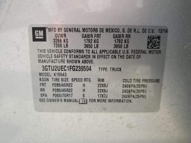 3GTU2UEC1FG239504 GMC Sierra K1500 Sle