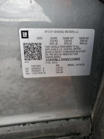 1GKKNLLSXMZ110665 GMC Acadia At4