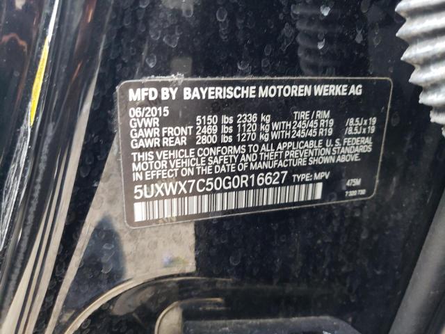 5UXWX7C50G0R16627 BMW X3 Xdrive35i