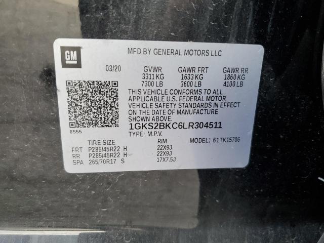 1GKS2BKC6LR304511 GMC YUKON SLT