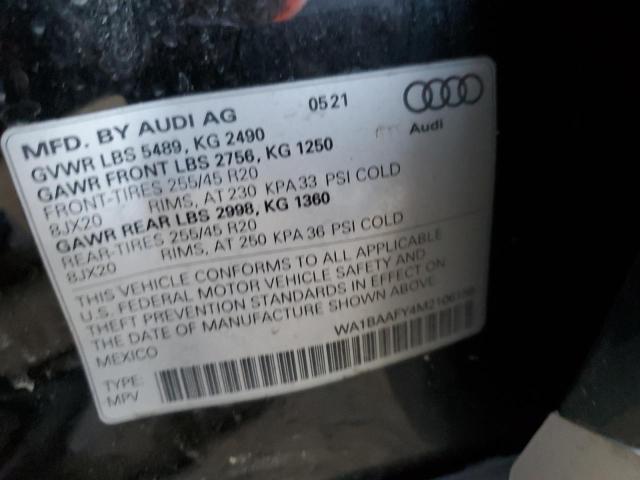 WA1BAAFY4M2106156 Audi Q5 Premium Plus