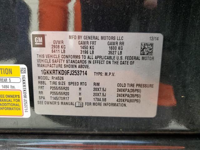 1GKKRTKD9FJ253714 GMC Acadia Denali