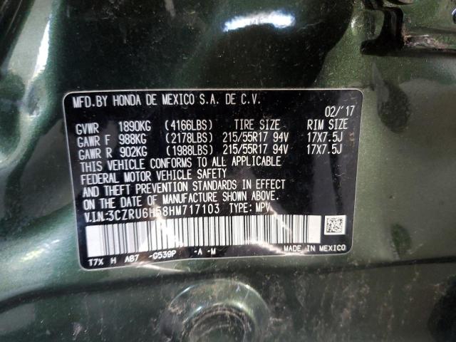 3CZRU6H58HM717103 Honda HR-V EX