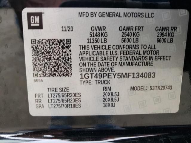 1GT49PEY5MF134083 GMC Sierra K2500 At4
