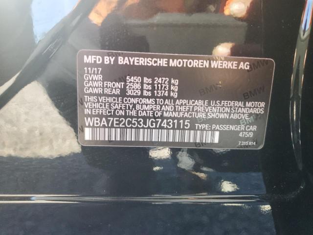 WBA7E2C53JG743115 BMW 740 I