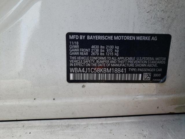 WBA4J1C58KBM18841 BMW 430i Gran Coupe