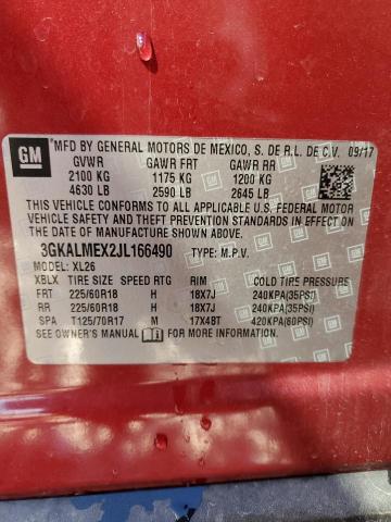 3GKALMEX2JL166490 GMC Terrain Sle
