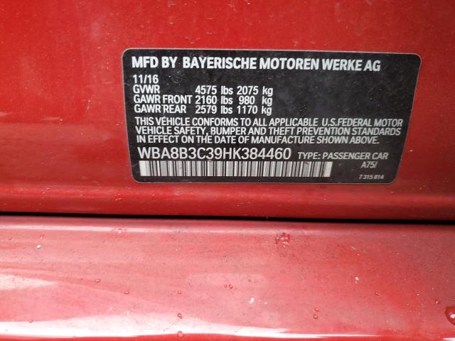 WBA8B3C39HK384460 BMW 340 I