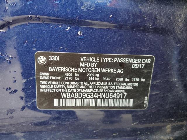 WBA8D9G34HNU64917 BMW 330 XI