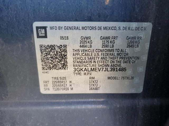 3GKALMEV7JL391485 GMC Terrain Sle