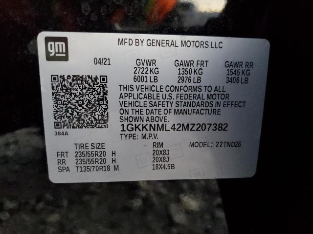 1GKKNML42MZ207382 GMC ACADIA SLT