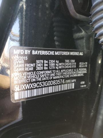 5UXWX9C53G0D83574 BMW X3 Xdrive28i