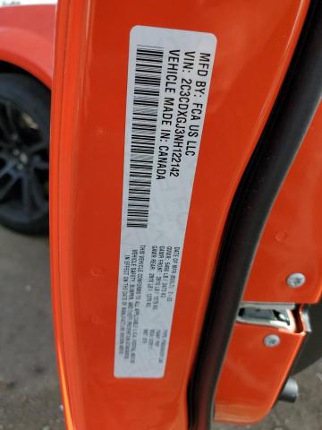 2C3CDXGJ3NH122142 Dodge Charger Scat Pack