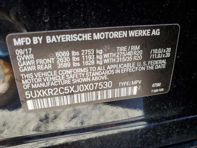 5UXKR2C5XJ0X07530 BMW X5 Sdrive35i