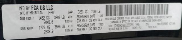 1C4SDHCT6LC259791 Dodge Durango R/t