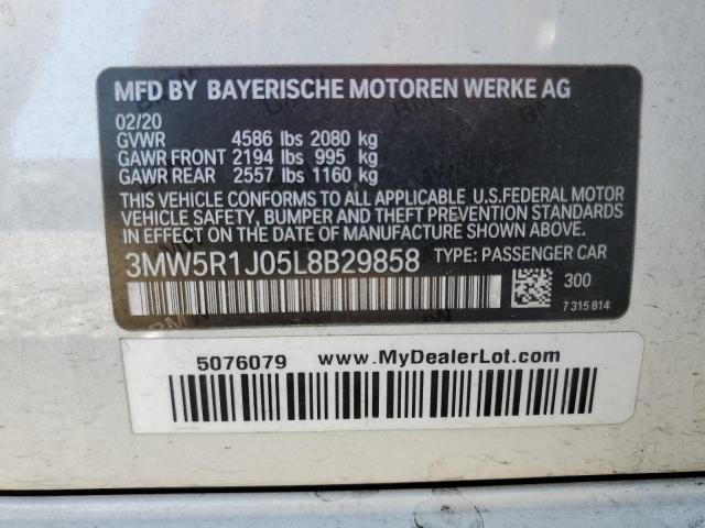 3MW5R1J05L8B29858 BMW 330I