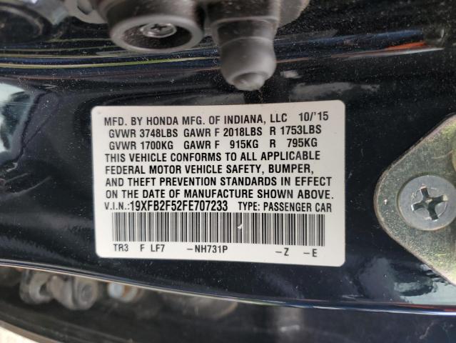 19XFB2F52FE707233 Honda Civic Lx