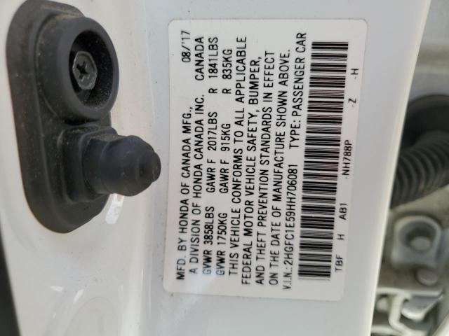 2HGFC1E59HH706081 Honda CIVIC SI
