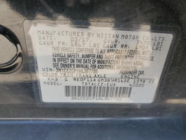 3N1CE2CP1HL367705 Nissan Versa Note S