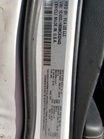 1C4SDJH93MC832443 Dodge Durango Srt Hellcat