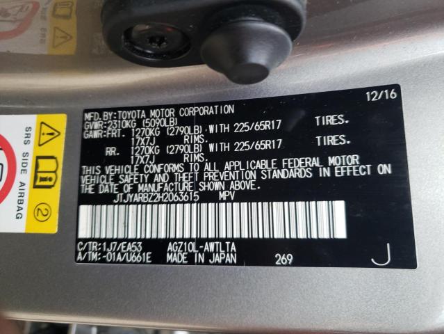 JTJYARBZ2H2063615 Lexus Nx 200t Base