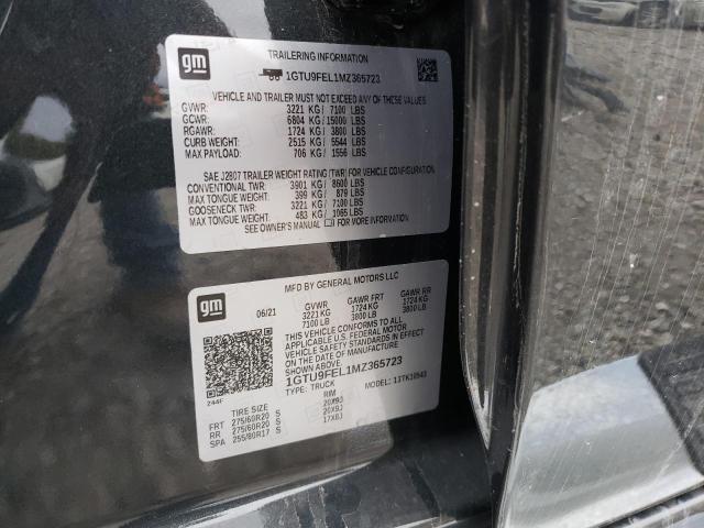 1GTU9FEL1MZ365723 GMC Sierra K1500 Denali