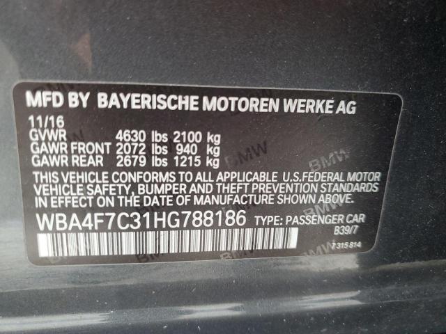 WBA4F7C31HG788186 BMW 430i Gran Coupe