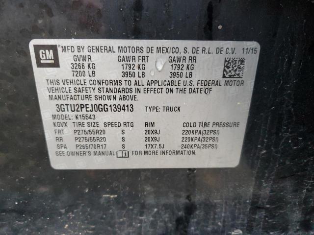 3GTU2PEJ0GG139413 GMC Sierra K1500 Denali