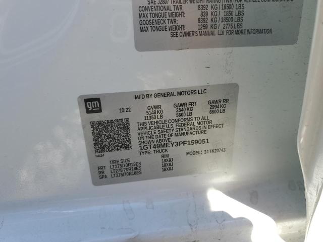 1GT49MEY3PF159051 GMC Sierra K2500 Sle