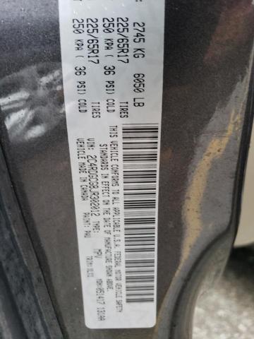 2C4RDGCG8JR302012 Dodge Grand Caravan Sxt