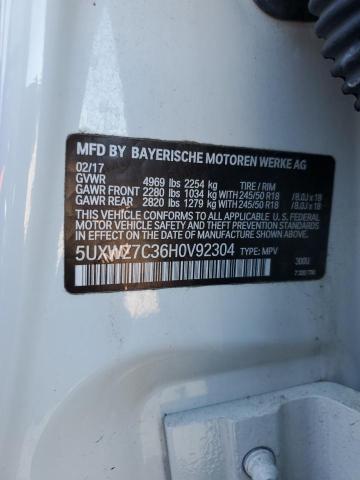 5UXWZ7C36H0V92304 BMW X3 Sdrive28i