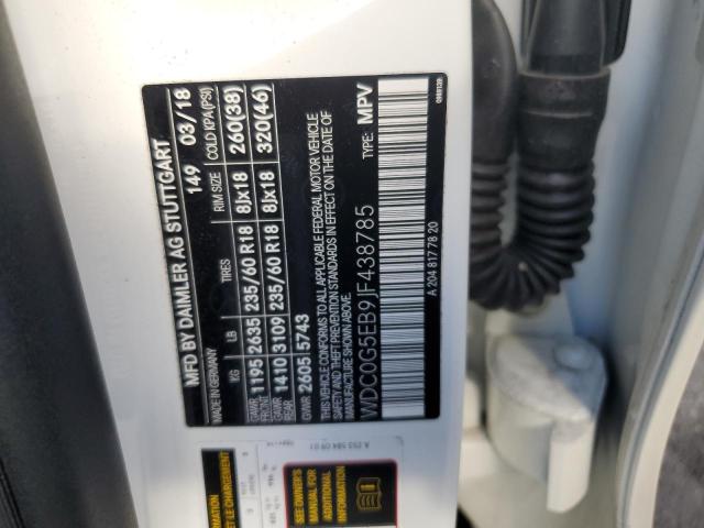 WDC0G5EB9JF438785 Mercedes-Benz Glc 350e