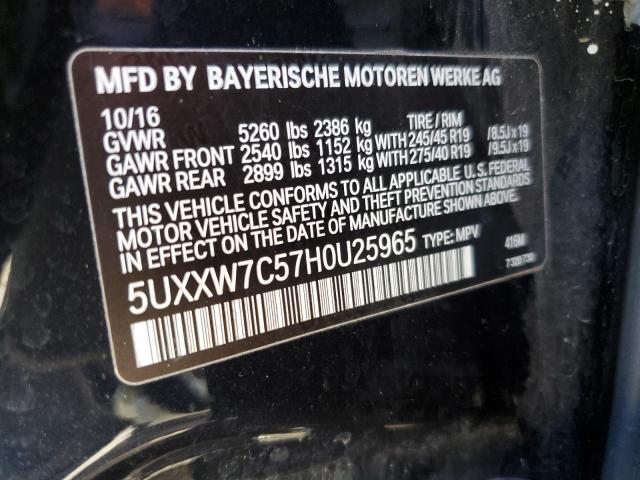 5UXXW7C57H0U25965 BMW X4 Xdrivem40i