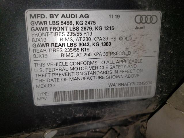 WA1BNAFY7L2049504 Audi Q5 Premium Plus